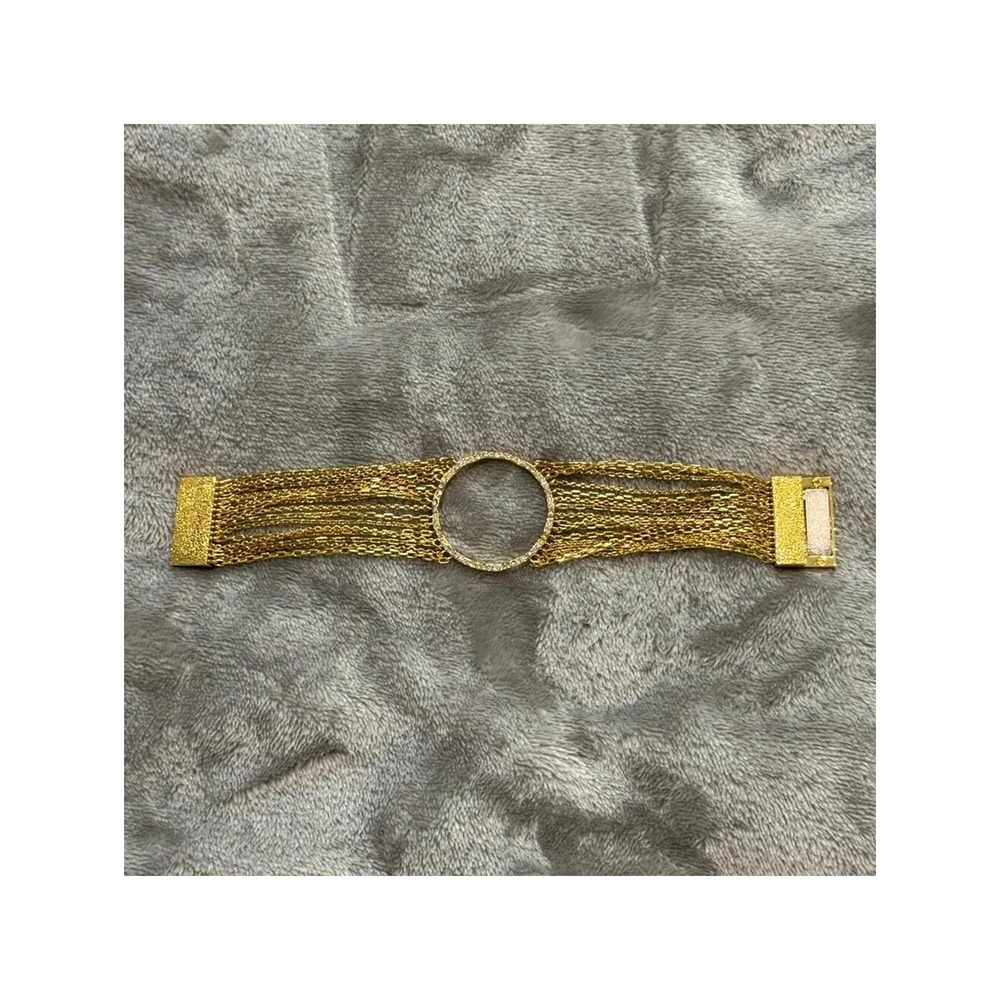 Park Lane Gold Multi-Chain Bracelet with Center Ring